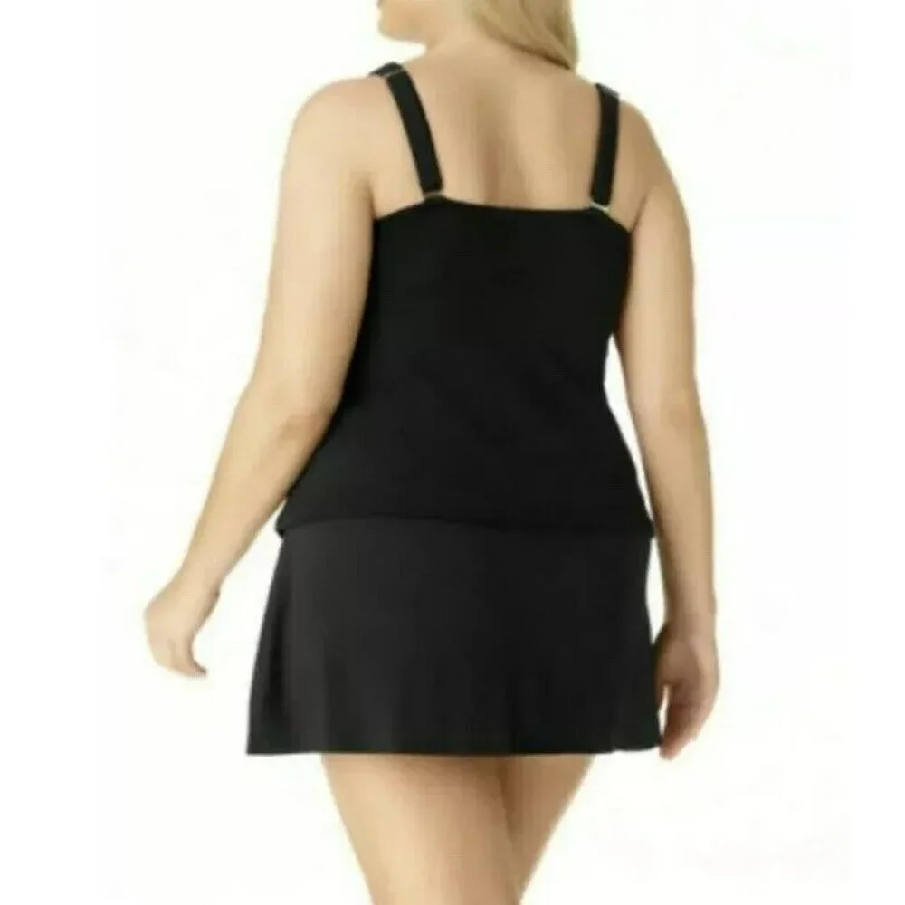 Liz Claiborne Women's Black Swim Skirt Swim Bottom Size XXLarge NWT